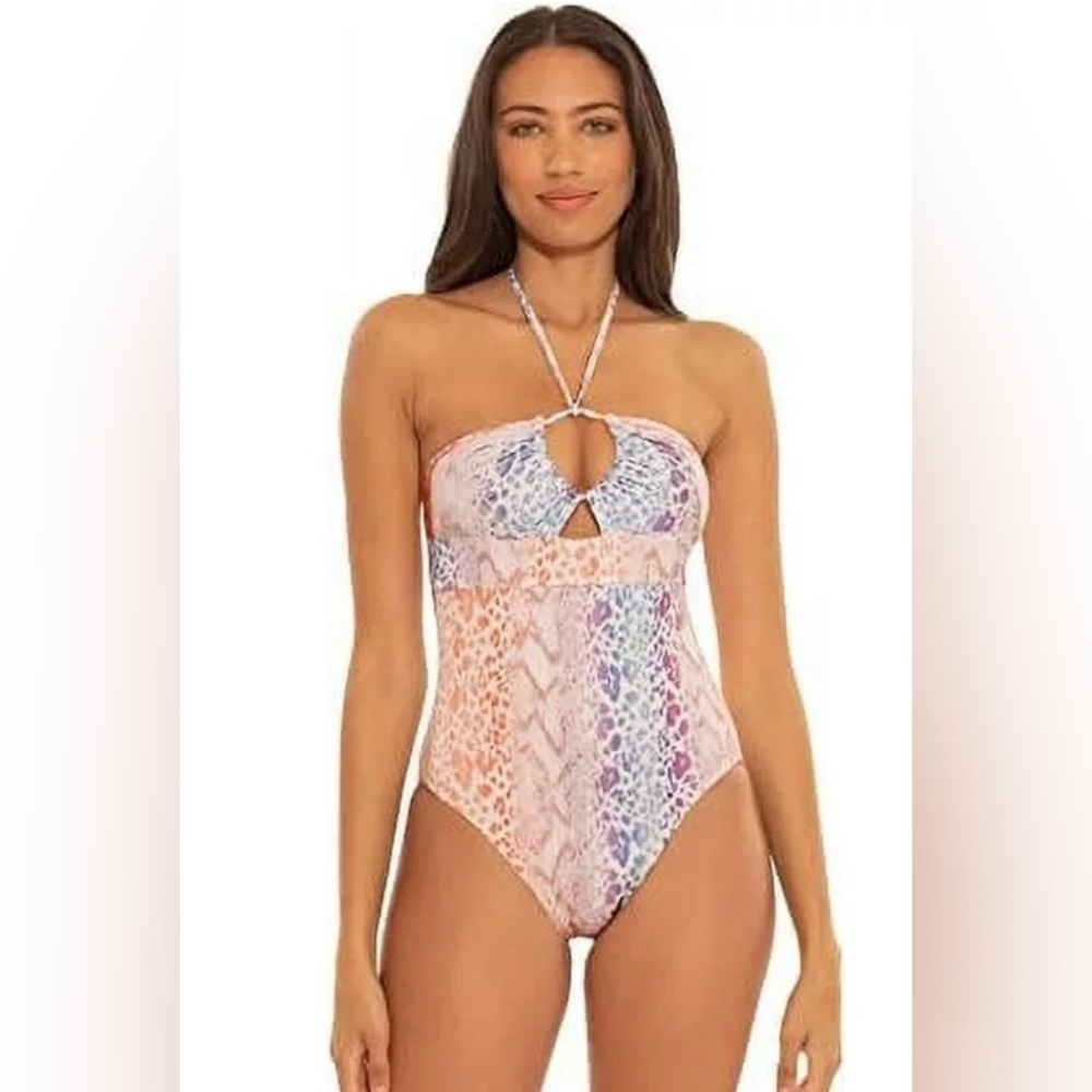 NWOT Virtue MULTI Candice Multi-Way One Piece Swimsuit Size Small (S)